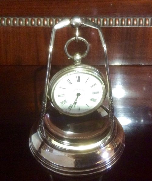 Antique Silver Pocket Watch Stand