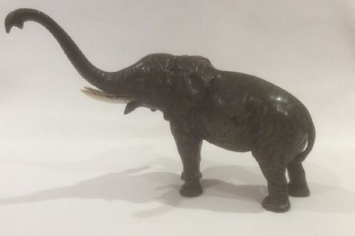 Good Size Cold Painted Elephant