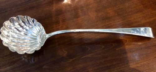 George III Silver Scalloped Ladle