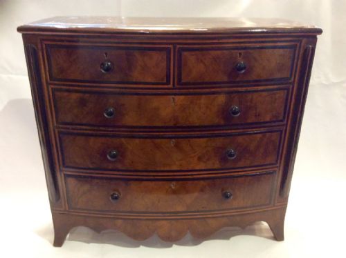Apprentice Piece Bow Fronted Chest of Drawers