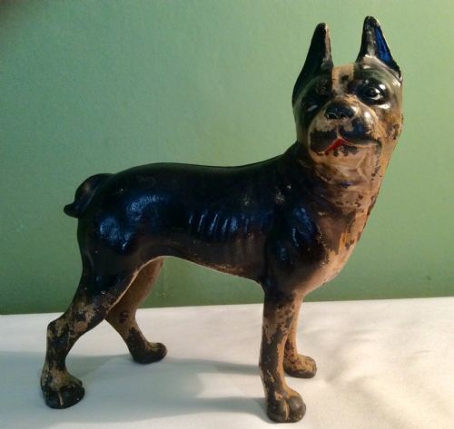 Antique Boston Terrier Door Stop