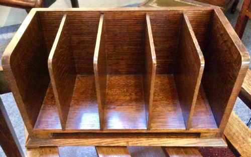 J.c. Vickery Oak Letter Rack