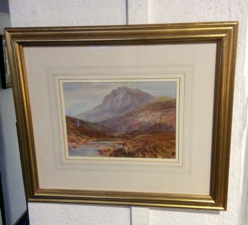 Mountain Landscape Watercolour by John Wilson Hepple Dated 1919