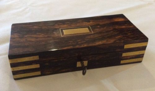 19th Century Coromandel Razor Box