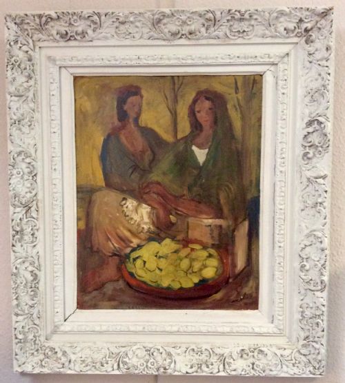 Oil Painting by Luis Vidal Molne, Signed and Dated 1945