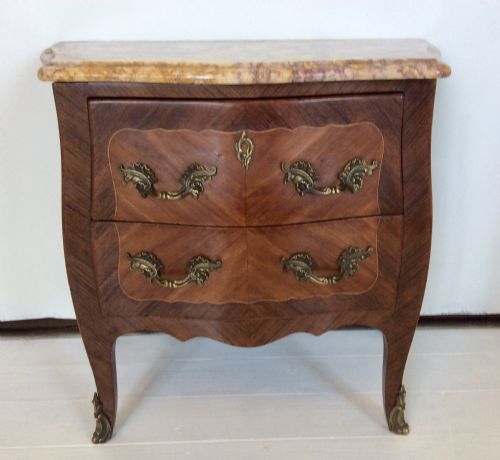 19th Century Miniature French Kingwood Bombe Commode