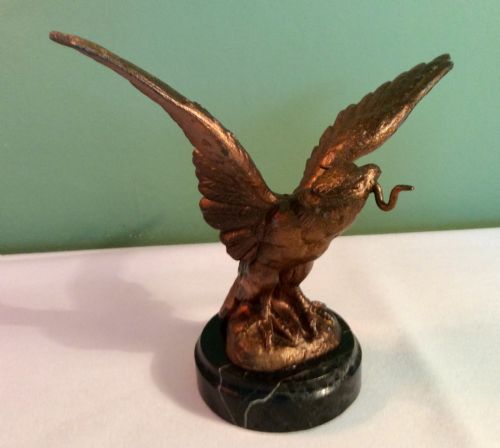 Eagle on Marble Base Pocket Watch Holder
