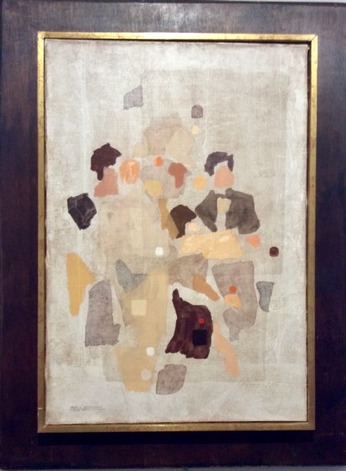 ‘The Conference’, Oil on Canvas by Eugene R. Witten