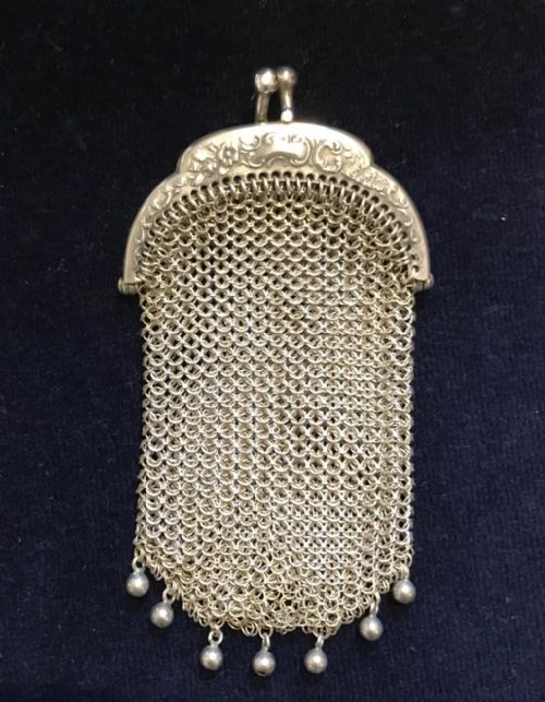 French Chainmail Chatelaine Coin Purse