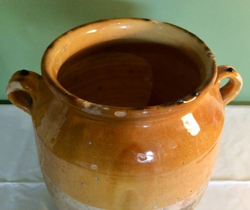 EXTRA LARGE ANTIQUE FRENCH CONFIT POT - ADDITIONAL PHOTO 2