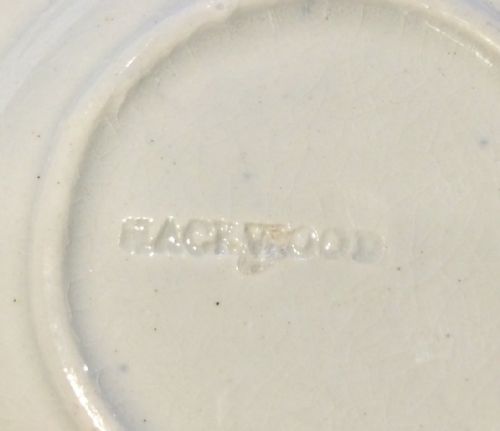 MINIATURE BLUE WHITE PLATE BY HACKWOOD C1835 - ADDITIONAL PHOTO 1