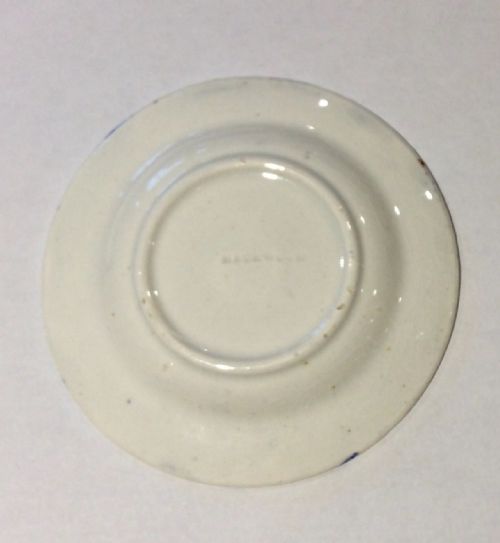 MINIATURE BLUE WHITE PLATE BY HACKWOOD C1845 - ADDITIONAL PHOTO 3