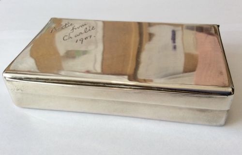 ANTIQUE SILVER HUNTING SANDWICH BOX - ADDITIONAL PHOTO 4