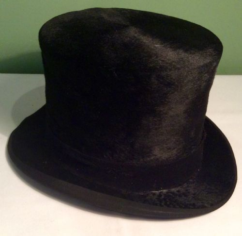 19TH CENTURY LEATHER TOP HAT BOX - ADDITIONAL PHOTO 6