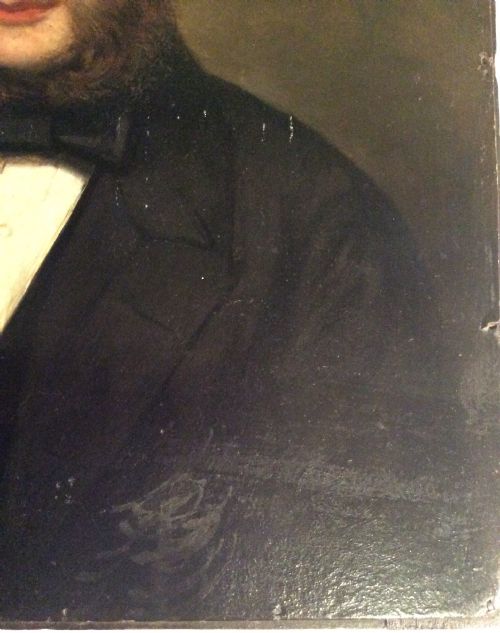 OIL ON BOARD PORTRAIT OF A GEORGIAN GENTLEMAN C1820 - ADDITIONAL PHOTO 2