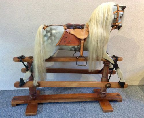antique lines brothers rocking horse - CATEGORY: ANTIQUE MISCELLANEOUS - DATED 1920