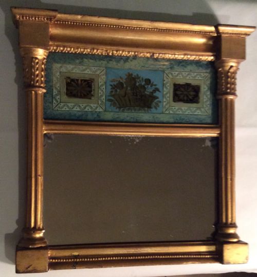miniature victorian pier mirror - CATEGORY: ANTIQUE MIRRORS - DATED VICTORIAN