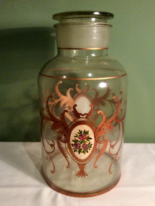 extra large victorian glass shop display jar - CATEGORY: ANTIQUE GLASS - DATED VICTORIAN