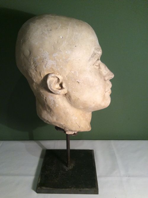 1930S PLASTER BUST OF A GENTLEMAN - ADDITIONAL PHOTO 5