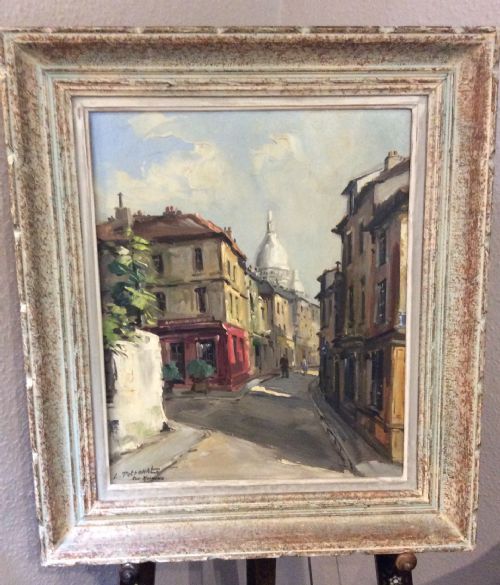 signed framed oil on canvas lucien potronat 18891974 - CATEGORY: ANTIQUE ART - DATED 1920