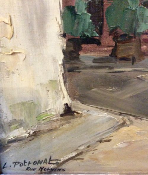 SIGNED FRAMED OIL ON CANVAS LUCIEN POTRONAT 18891974 - ADDITIONAL PHOTO 2