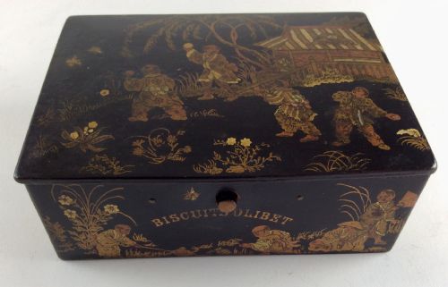 1920s french chinoiserie biscuit box - CATEGORY: ANTIQUE BOXES - DATED 1920