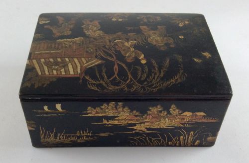 1920S FRENCH CHINOISERIE BISCUIT BOX - ADDITIONAL PHOTO 11