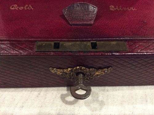 EDWARDIAN LADIES LEATHER CASH BOX - ADDITIONAL PHOTO 5
