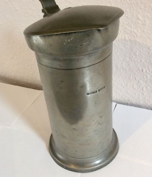SET OF SEVEN ANTIQUE FRENCH PEWTER MEASURES - ADDITIONAL PHOTO 10