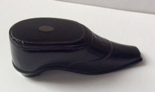 PAPIER MCHE SHOE SNUFF BOX - ADDITIONAL PHOTO 4