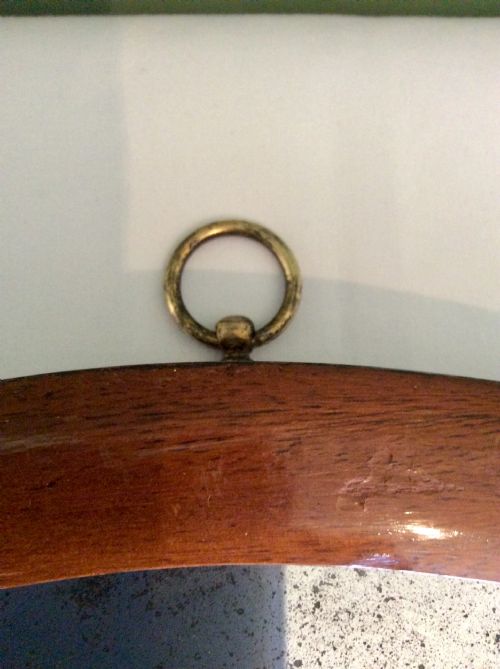 LITTLE DOME TOP 19TH CENTURY MAHOGANY MIRROR - ADDITIONAL PHOTO 1