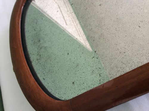 LITTLE DOME TOP 19TH CENTURY MAHOGANY MIRROR - ADDITIONAL PHOTO 3