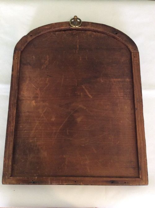 LITTLE DOME TOP 19TH CENTURY MAHOGANY MIRROR - ADDITIONAL PHOTO 4