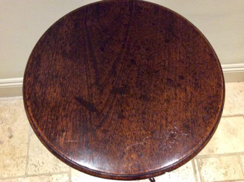 GEORGIAN OAK TRIPOD TABLE - ADDITIONAL PHOTO 3