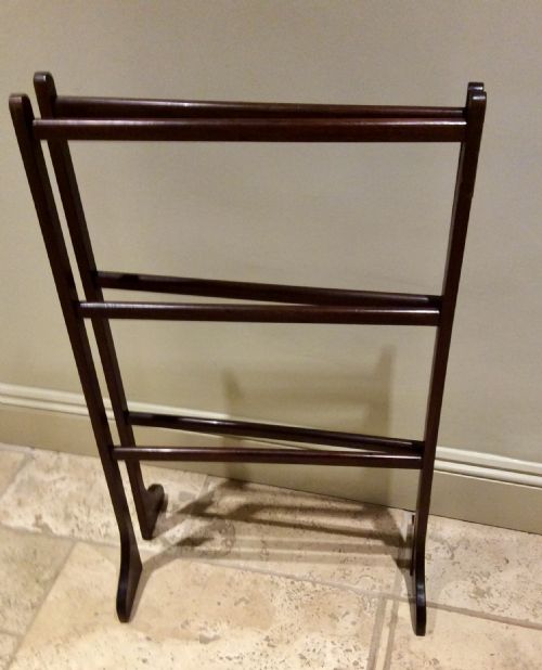 GEORGIAN MAHOGANY TOWEL RAIL - ADDITIONAL PHOTO 1