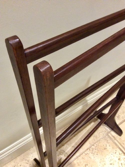 GEORGIAN MAHOGANY TOWEL RAIL - ADDITIONAL PHOTO 4