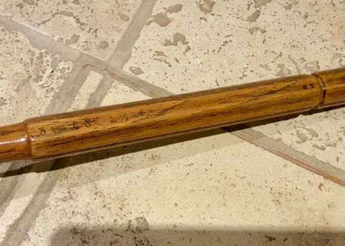 ANTIQUE LIGNUM VITAE AND HICKORY CROQUET MALLET - ADDITIONAL PHOTO 3