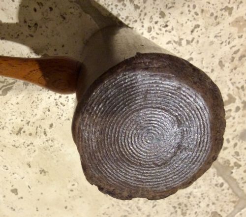 ANTIQUE LIGNUM VITAE AND HICKORY CROQUET MALLET - ADDITIONAL PHOTO 6