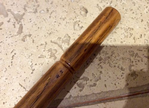 ANTIQUE LIGNUM VITAE AND HICKORY CROQUET MALLET - ADDITIONAL PHOTO 7