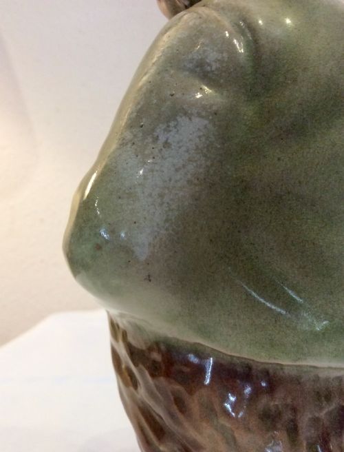 RARE FRENCH MAJOLICA MONKEY JUG - ADDITIONAL PHOTO 3