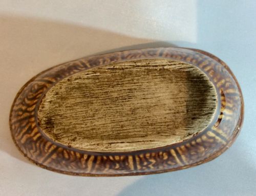 RARE TREACLE GLAZE FRENCH MONEY BANK IN THE FORM OF A CHILD IN BED - ADDITIONAL PHOTO 5