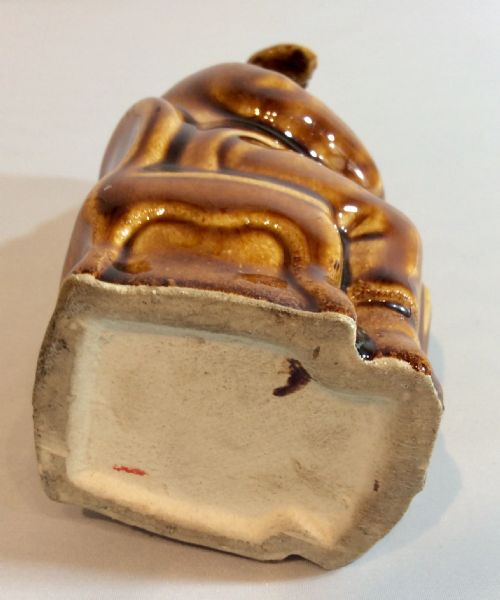 FRENCH TREACLE GLAZE PIG MONEY BANK - ADDITIONAL PHOTO 3