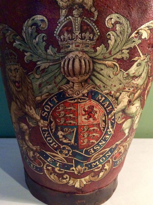 19TH CENTURY LEATHER FIRE BUCKET - ADDITIONAL PHOTO 1