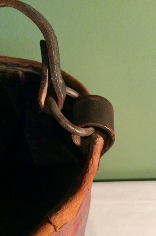 19TH CENTURY LEATHER FIRE BUCKET - ADDITIONAL PHOTO 7