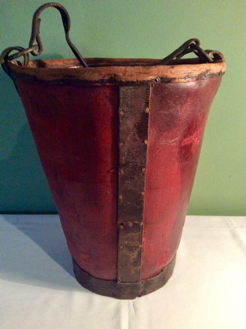 19TH CENTURY LEATHER FIRE BUCKET - ADDITIONAL PHOTO 8