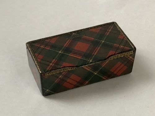 LITTLE MAUCHLINE TARTANWARE BOX - ADDITIONAL PHOTO 6