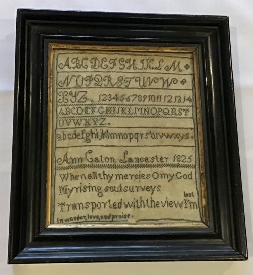 charming little georgian sampler - CATEGORY: ANTIQUE MISCELLANEOUS - DATED GEORGIAN