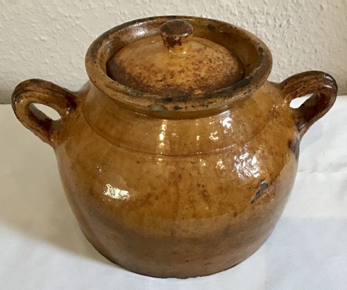 antique belgian bean pot - CATEGORY: ANTIQUE MISCELLANEOUS - DATED 1900
