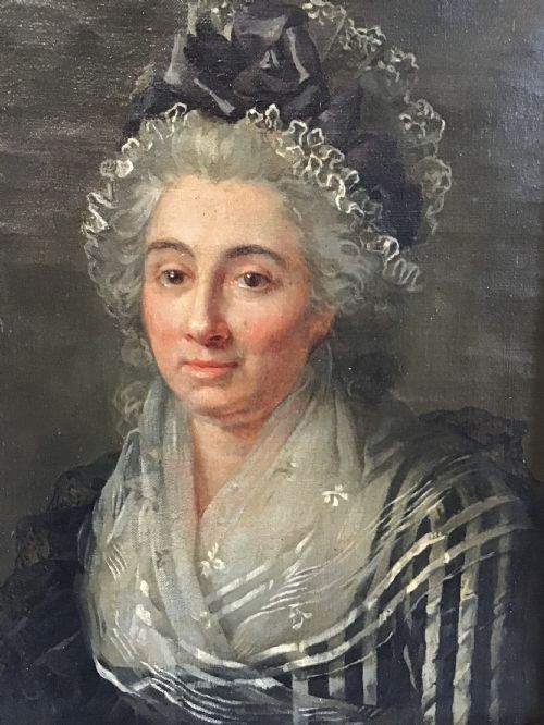 EXCEPTIONAL PAIR OF 18TH CENTURY FRENCH PORTRAITS - ADDITIONAL PHOTO 3