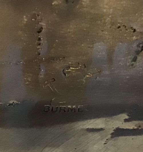 ART NOUVEAU BRASS TABLE GONG - ADDITIONAL PHOTO 2